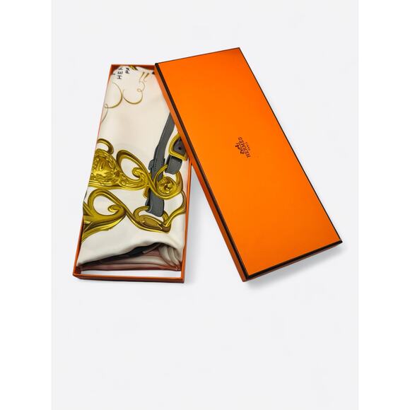 Hermès Brides de Gala Silk Scarf 90 by Hugo Grygkar – Vintage Classic in box - Picture 2 of 6
